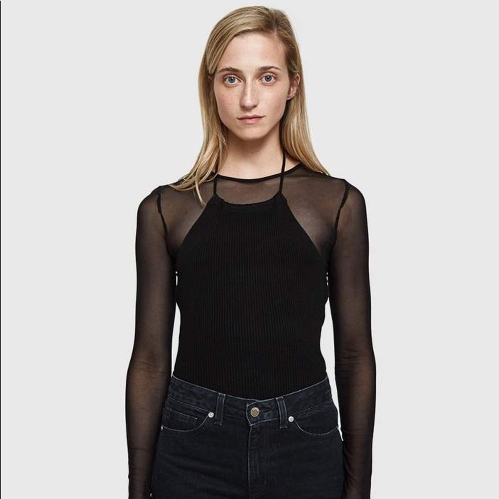 Need Supply Black Knit Halter